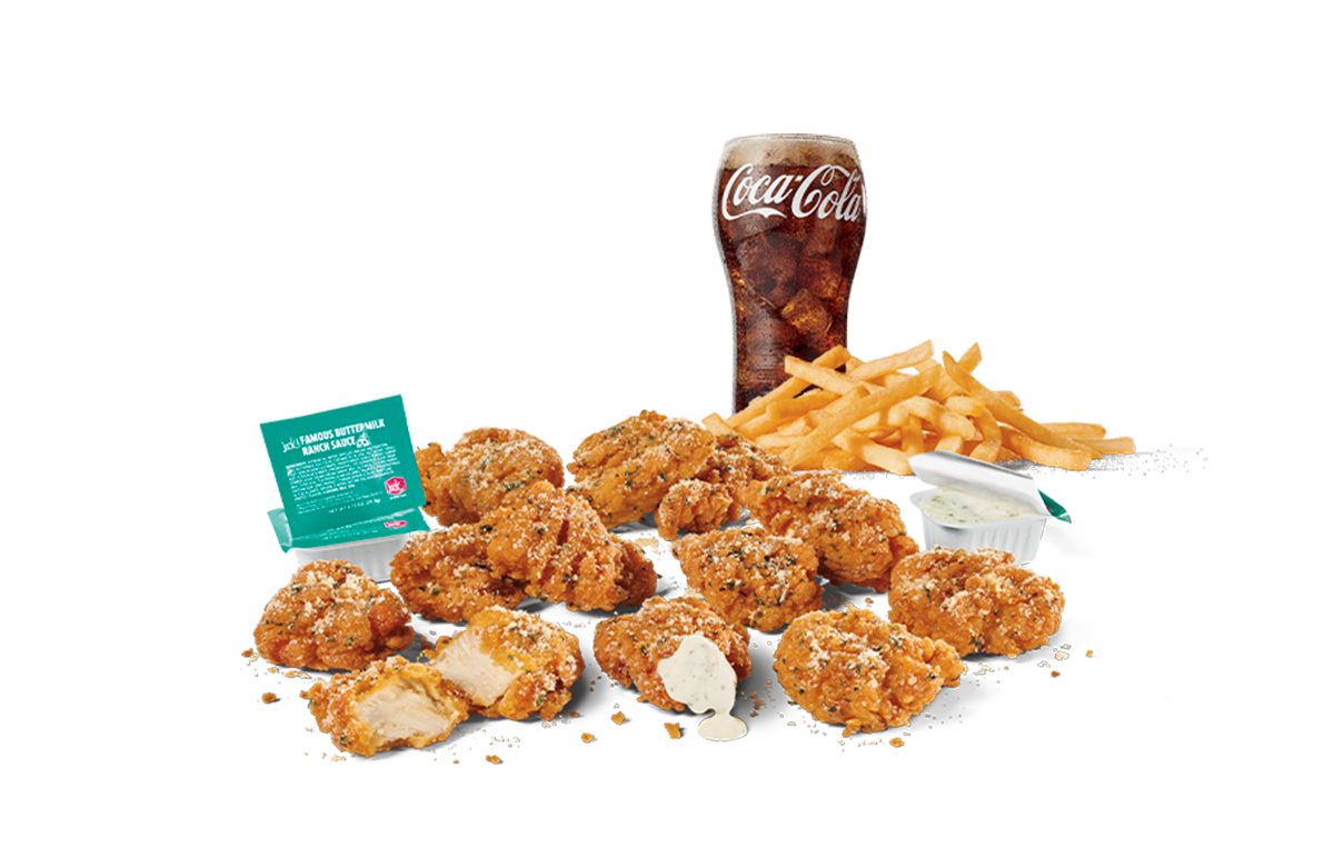 12pc Garlic Parm Crispy Boneless Wings Combo