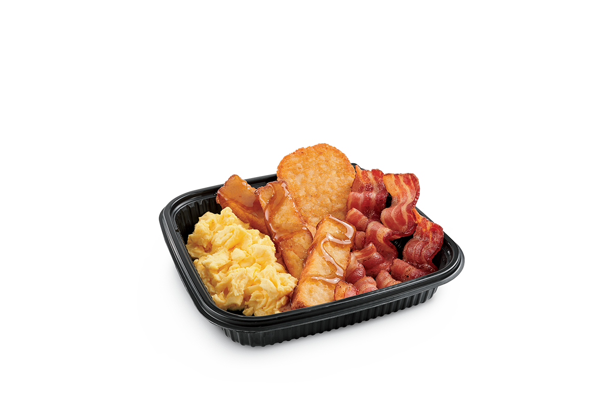 3Pc Classic French Toast Sticks Platter w/ Bacon