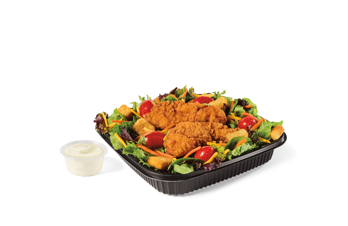 Garden Salad w/ Crispy Chicken